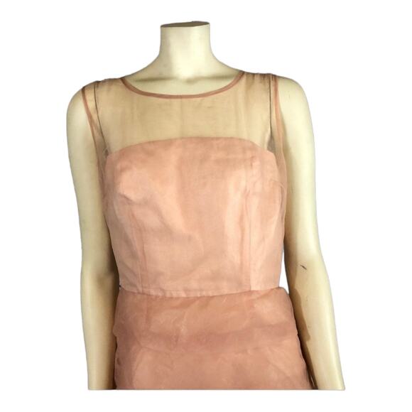 Marc Jacobs fabulous tiered organza sheer sleeveless party dress. size 12 - Picture 4 of 12